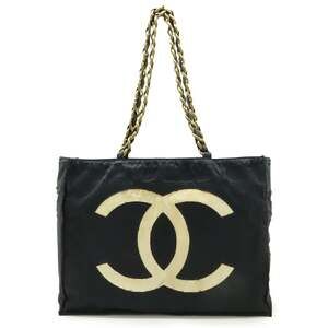 Chanel Vintage Cc Chain Tote Nylon #251686C74B